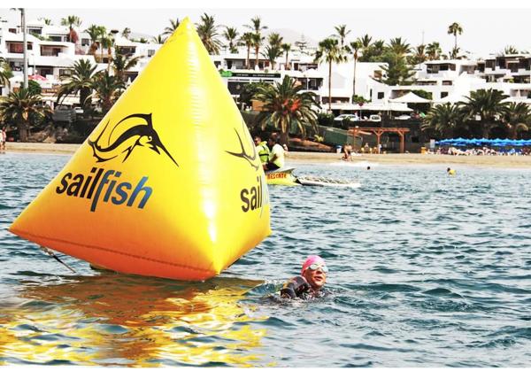 Buy cheap PVC Inflatable Swim Buoys Inflatable Triangle water buoy floating buoy for water sport from wholesalers