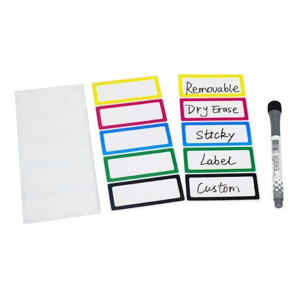 Buy cheap PET Film Reusable Dry Erase Adhesive Labels Waterproof SGS from wholesalers