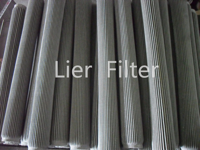 Polymer Melt Filter Cartridge Pleated Filter Element Strong Air Permeability