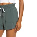 Hot Sale Summer Plain Green Sports Running Shorts Cotton Causal Women Shorts