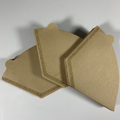 40 Pcs Cone Shaped Wood Pulp Coffee Filter Paper For Drip Coffee Filter