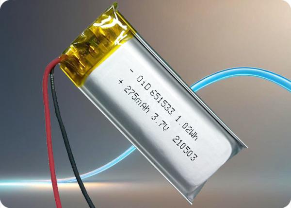 Buy cheap 280mAh 3.7 V Lipo Battery 500 Cycles 1C Lipo Battery OiD651533-280 from wholesalers