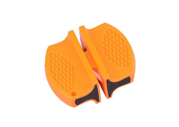 Buy cheap Sport Outdoor Knife Sharpener Yellow ABS Ceramic Tungsten Steel Knife Sharpener from wholesalers