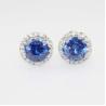 Buy cheap Sterling Silver 8mm Round Green Cubic Zirconia Earrings (JRE055) from wholesalers