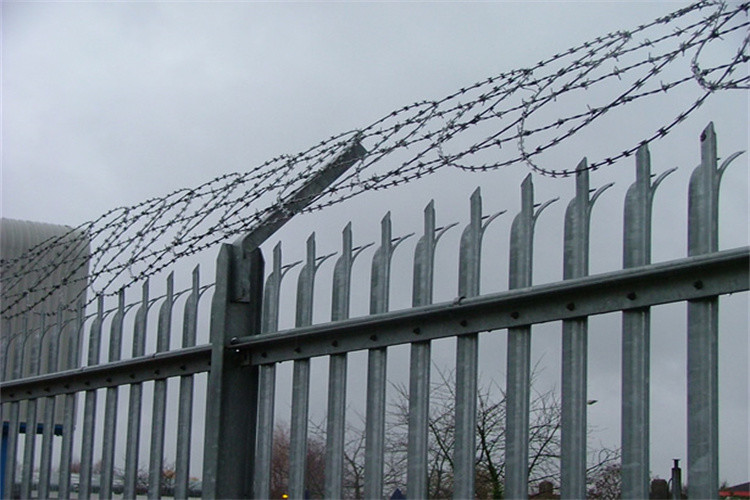 Factory Supply Hot Dip Galvanised Palisade Fence Easily Assembled For Steel Tower