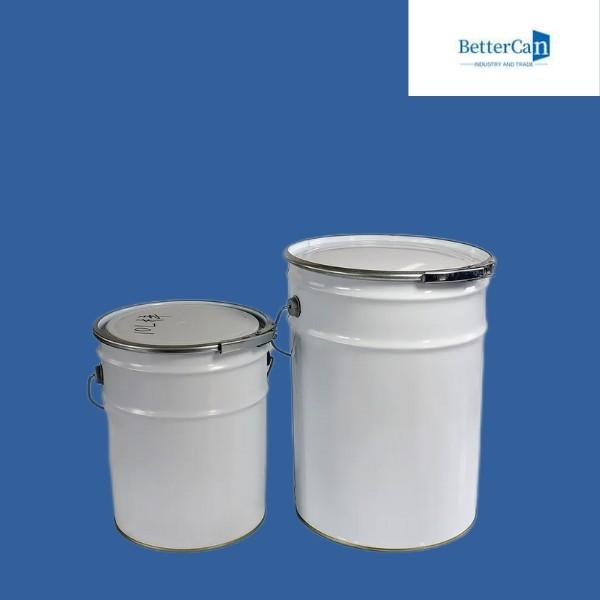 Buy cheap Welding Coating White Paint Bucket , 5 Metal Bucket With Iron Lock Ring from wholesalers