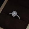 Buy cheap 2 Carat Moissanite Jewelry , Pear Moissanite Engagement Rings E Color Grade from wholesalers