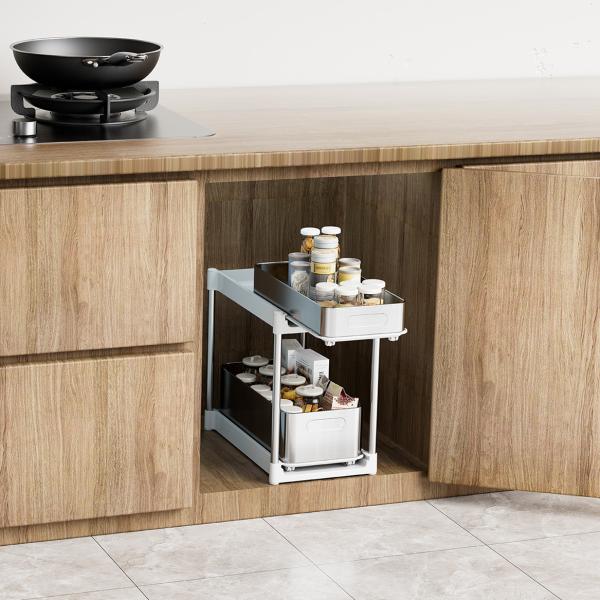 Buy cheap Efficiently Organize With Under Sink Organizer Standing Storage Rack from wholesalers