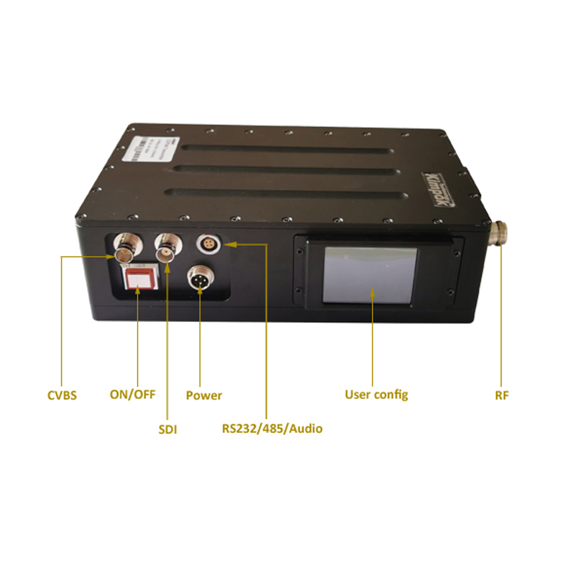 Small Size 5-10km Digital Wireless Video Transmitter Receiver with SDI 1080P HD for Live Broadcasting 1/8 Guard Interval