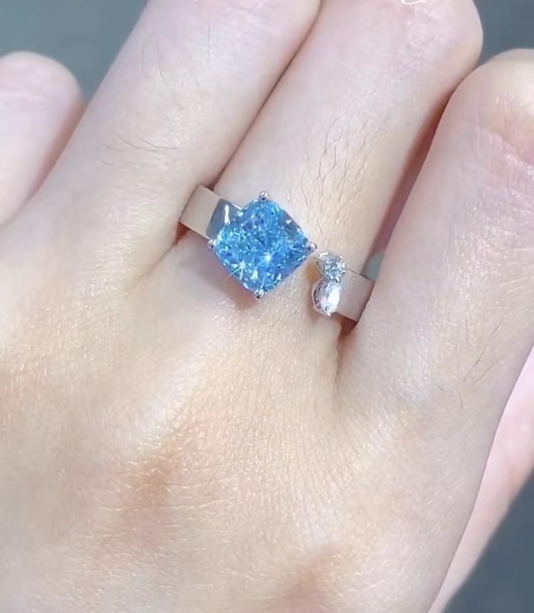 cushion Cut Engagement Ring lab diamond jewelry loose lab made diamonds jewelry diamond