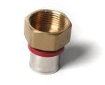 female threaded HEX Corrosion Resistant Chrome Plated Brass Compression Tube