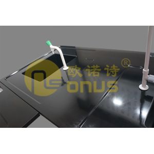 Buy cheap Black rectangular drop in sinks epoxy resin chemical resistance from wholesalers