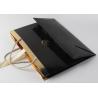 Buy cheap Luxury Glossy Black Gift Bags With Foil Hot Stamping And PP Rope Handle from wholesalers