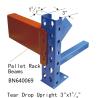 Buy cheap Commercial 96 *42 Inch Teardrop Pallet Rack Uprights Full Welded Anticorrosive from wholesalers