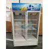 Buy cheap Commercial double-door upright glass beverage display freezer from wholesalers