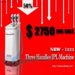 August big Promotion!!! 50% discounts off!!! 3 handles professional IPL system