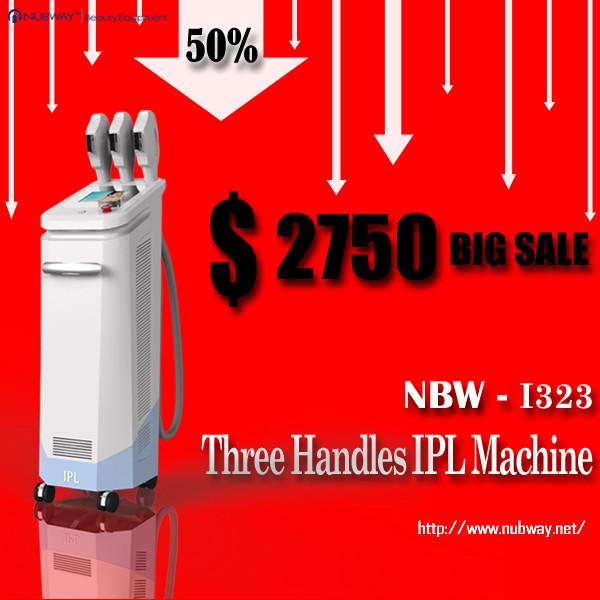 August big Promotion!!! 50% discounts off!!! 3 handles professional IPL system