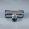 Buy cheap Free Samples Equal Tee Coupling , Nickel White Carbon Steel Press Fittings from wholesalers