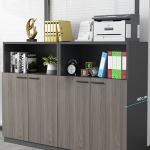 Sturdy and Durable Wooden Shelves Staff Sideboard Storage File Cabinet for