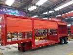 Self dumping Van Box Semi Trailer Curtain Side Truck Trailer with Wabco Relay