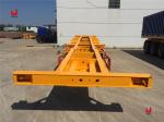 Tri Axle ISO 40ft Truck Semi Trailers 50T Shipping Container Trailer