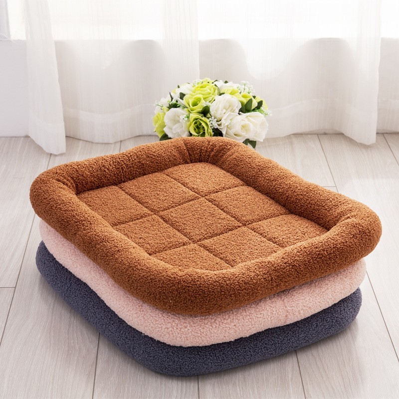 tan dog bed