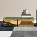 Space Saving Modern Adjustable Coffee Tables SS Steel Furniture