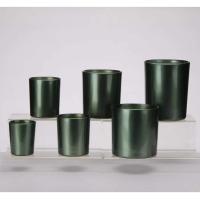 Buy cheap FDA Metallic Empty Glass Jar Holder Home Hotel Decoration For Candle product
