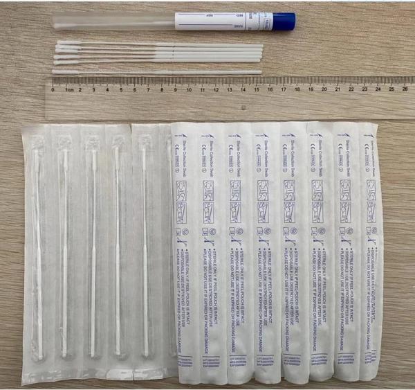 Buy cheap Medical Virus Test Collection Nylon Sterile Flocked Swab 13x100mm from wholesalers