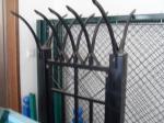 Customized Black Zinc Steel Metal Garrison Fence Panels Maintenance Free
