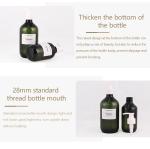 Clear Plastic Shampoo Bottles 300ml 500ml Empty Shower Gel Bottles