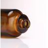 Buy cheap New Luxury Cylinder Shape Amber Spray Glass Bottle 30ml 50ml 100ml Cosmetic Amber Perfume Bottle With Round Wooden Lids from wholesalers