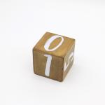 64mm Polished Wooden Milestone Blocks Wooden Calendar Block