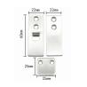 Buy cheap CE Metal Automatic Door Bottom Seals 32-14*34mm Aluminium Weather Strips from wholesalers