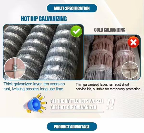 High Quality China Manufacture Electric Fence Cattle Deer Fence On Farm For Goat