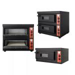 Modern Shape Safe Thermostat Stainless Steel Pizza Oven 0.1Kw For Restaurants