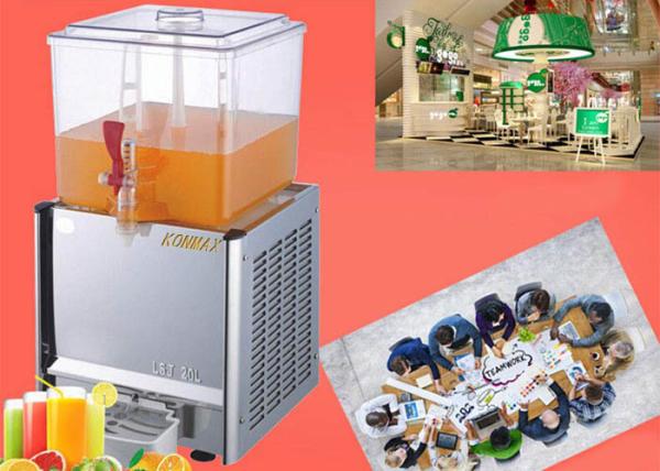 Buy cheap Automatic Commercial Cold Orange Juice Refrigerator Cafeterias 20 liters Cold Fruit Juice Dispenser from wholesalers