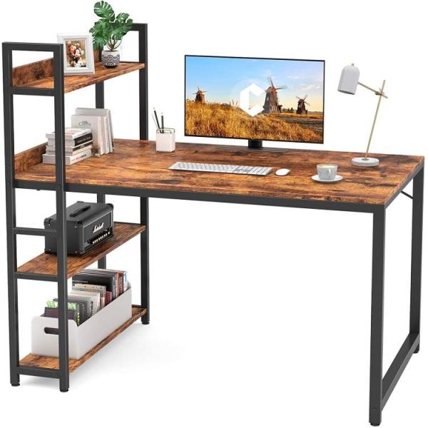 Buy cheap Steel Wood L Shaped Office Desk L Shaped Work Table With Storage Shelves from wholesalers