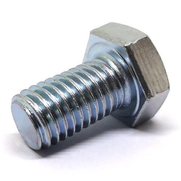 Stainless Steel Hex Bolts And Nuts DIN933 Zinc Plated Full Thread Hexagon Head