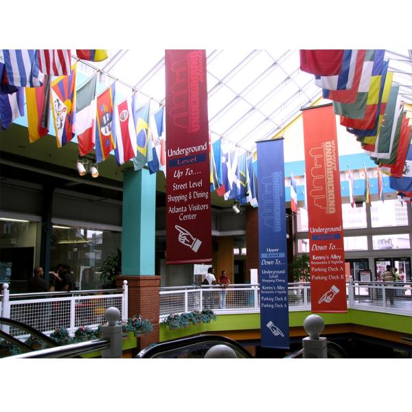 Buy cheap Outdoor Customized Trade Show Ceiling Banners Promote And Publicize Enterprises from wholesalers