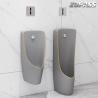 Buy cheap One Piece Back Spud Wall Mounted Urinal Bowl Grey Gold Color from wholesalers
