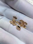 Logo Earrings in 18K White Gold Pave Diamonds Fashion Lady Jewelry Global