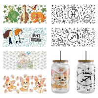 Buy cheap Self Adhesive Christmas UV DTF Cup Wraps DTF Glass Sticker 16oz product