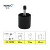 Buy cheap KR-P0123 Plastic Furniture Legs Replacement Sofa Leg Black Color Round Shape from wholesalers