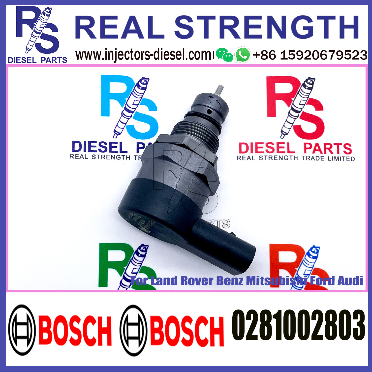 BOSCH Control Valve 0281002803 DRV Regulator Solenoid 0281002803 for Land Rover Benz Mitsubishi Ford Audi