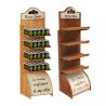 Buy cheap Customizable Plywood Wood Food Display Rack for Can Storage and Wooden Food Display from wholesalers