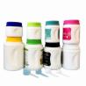 Buy cheap 1500ml Lightweight Round Plastic Powder Canister Protein Powder Bottle With Lid from wholesalers
