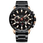 Timepiece 26mm Stainless Steel Quartz Watch 5BAR Automatic Chronograph Watch