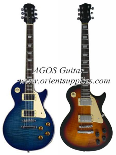 Buy cheap 39" Electric Guitar - "Les Paul " style with tiger wave-looking painting AG39-LP2 from wholesalers