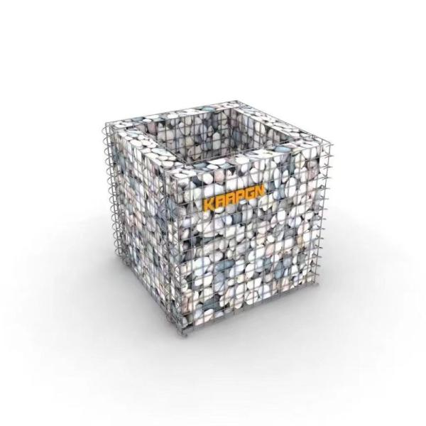 Buy cheap Metal Square Hole 5mm Garden Planter Box Gabion Wire Baskets from wholesalers